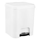 Cubo de basura con pedal blanco 7L (Plastic 3075)