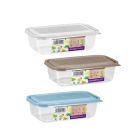 Taper de plástico rectangular con tapa 1 L Aral Micro  (Plastic 1154)