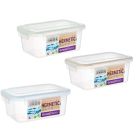 Taper de plástico rectangular con tapa 1L con junta Bi-Mateira Plastic (14340)