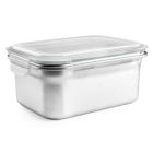 Táper inox rectangular hermético microondas Keepklin 600 ml. (Ibili 669306)
