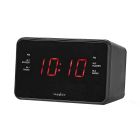 Radiodespertador digital con pantalla Led (Nedis CLAR002BK)