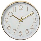 Reloj de pared dorado Ø30cm (Nedis CLWA015PC30GD)