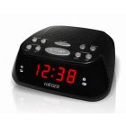 Radio despertador digital AM/FM con pantalla Led Snooze (Haeger RA-06B.005A)