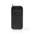 Radio analógica portátil AM/FM 1,5W negro (Nedis RDFM1110SI)