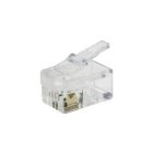 Conector telefónico modular 4 vías 4 mm (DH 39.000/4/4)