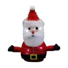Papá Noel Led de interior plegable a pilas luz fría 30x28 (GSC 204625011)