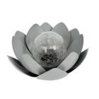 Lirio decorativo Led solar metal + vidrio 25cm. (Galix G2116)