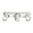 Regleta de aluminio 3 focos serie Tonik blanca GU10 (Jueric 10297)