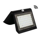 Aplique solar LED Lukulu negro con sensor 4W 3000K (GSC 200210012)