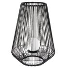 Lámpara Led solar jaula cuerda marrón Ø37,5 x 50,8cm. (Galix G2125/50)
