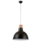 Lámpara campana metálica Lawn negra(Ledesma 10454)