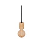 Lámpara colgante madera 1xE27 Cylinder 1906  Ø100mm  (Ledvance 092503)