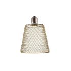 Lámpara de techo Led tipo campana de red de metal flexible dorada E27 4W 3000K 240Lm (F-Bright 2509006-D)