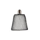 Lámpara de techo Led tipo campana de red de metal flexible negra E27 4W 3000K 240Lm (F-Bright 2509006-N)