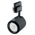 Foco Led técnico para carril de luz modelo PLUS negro 22W 2300Lm 4000°K (Duralamp TD22M-3K8L-FL-B)