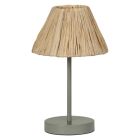 Lámpara de sobremesa rafia verde 1xE27 Raffia Decor (Ledvance 838215)