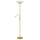 Lámpara pie salon bronce mate Gerry 2xE27 + 1xE14 IP20 180cm (Trio R40063108)