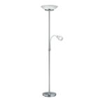 Lámpara pie salon niquel mate Gerry 2xE27 + 1xE14 IP20 180cm  (Trio R40063107)