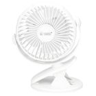 Mini ventilador de sobremesa con pinza  blanco 3W Ø13cm (GSC