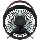 Mini ventilador sobremesa USB recargable negro 5W ø14cm (GSC 300010029)