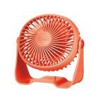 Mini ventilador sobremesa USB recargable naranja 3W ø15cm (GSC 300010031)