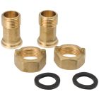 Kit 2 racores para contador G02025, rosca hembra 3/4" rosca macho 1/2" (Diserclima K5008)