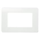 Placa 1 ventana 3 elementos monocaja blanco 80x112mm. (Niessen Stylo 2473 BA)