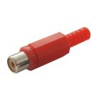 Hembra coaxial RCA rojo (Electro DH 10.589/R)