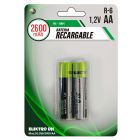 2 uds. pilas recargables HR06-AA 2600 mAh (Electro DH 50.036/2600/AA)  (Blíster)