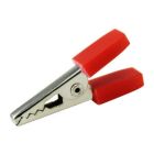 Mini pinza de cocodrilo con manguitos aislados rojo Electro DH 38.062/R