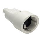 Base aérea bipolar con TTL blanca 16A 250V PVC (Famatel 2104-B) (Retractilada)