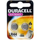 2 uds. pilas de botón Duracell LR44 1,5V (Blíster)