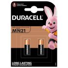 2 uds. pilas para mandos y cámaras de fotografía Duracell 23A MN21 12V (Blíster)