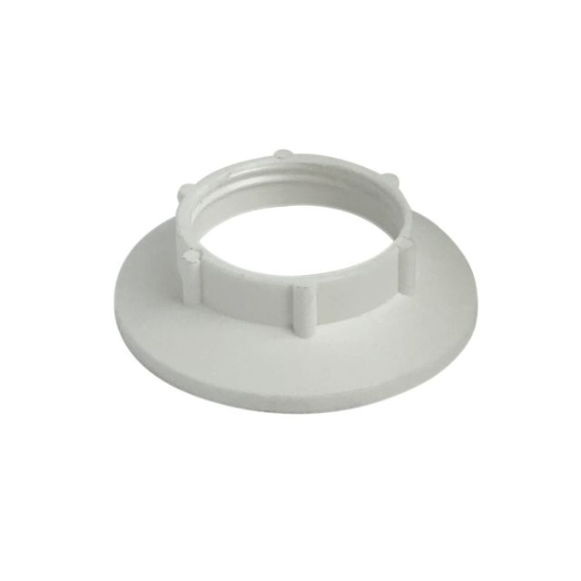 Arandela contra anillo blanca para portalámparas E14 (Solera 731)
