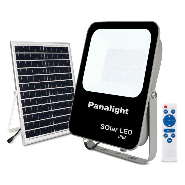 Proyector Led + panel solar 30W 6000°K IP65 (Panalight LFPSHV30L60WG120L)