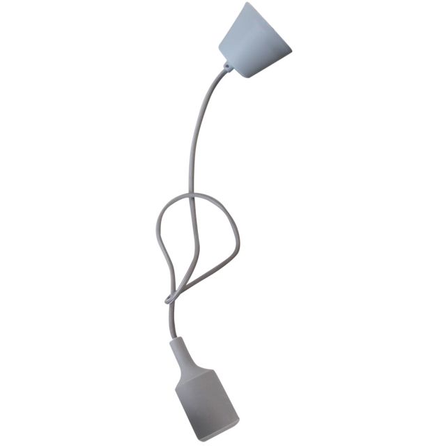 Lámpara de suspensión de silicona gris E27 (GSC 702182)