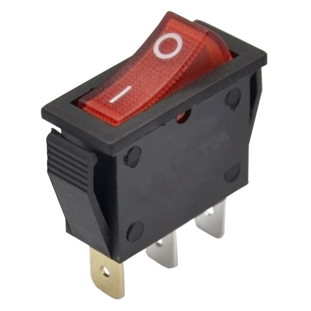 Bolsa 5 ud. interruptor on/off tipo SPST con luz 16A 250V (GSC 1105502)