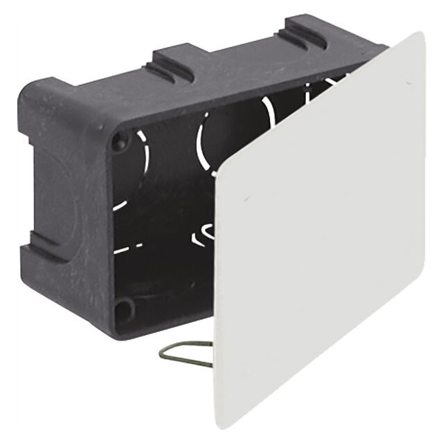 Caja de empalme y derivación de empotrar con tapa y garra metálica 100x50x45mm. (Solera 561)
