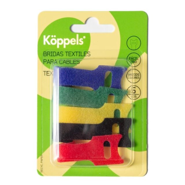 Bridas textiles para ordenar o unir cables (Koppels K1014V)
