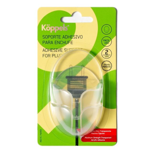 Soporte adhesivo para sujetar enchufes (Koppels K1015T)