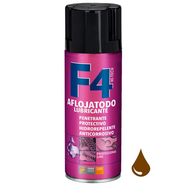 Spray lubricante aflojatodo multiusos F4 200ml. (Faren 974021)