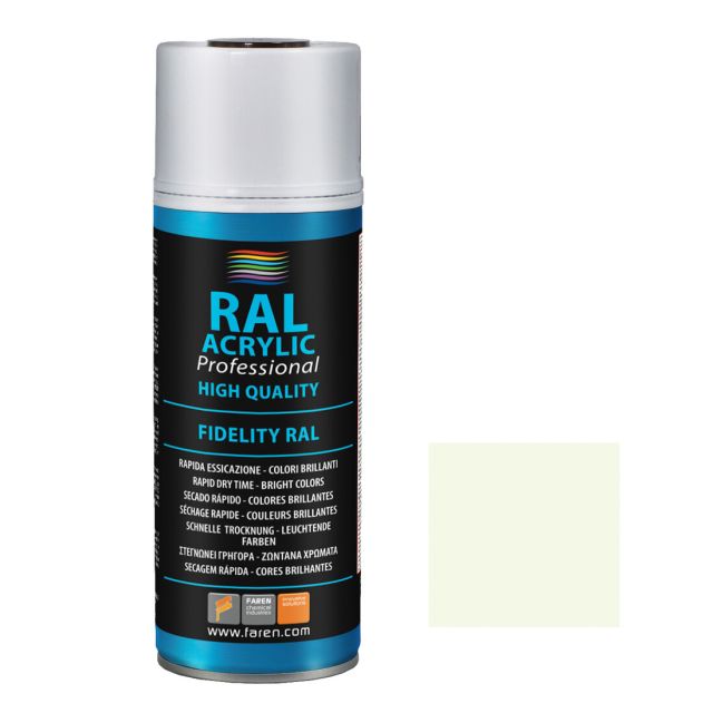 Spray de pintura blanco perla RAL 1013 400 ml. (Faren 4VB400)