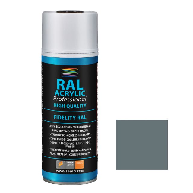 Spray de pintura gris azulado RAL 7031 400ml. (Faren 8VL400)