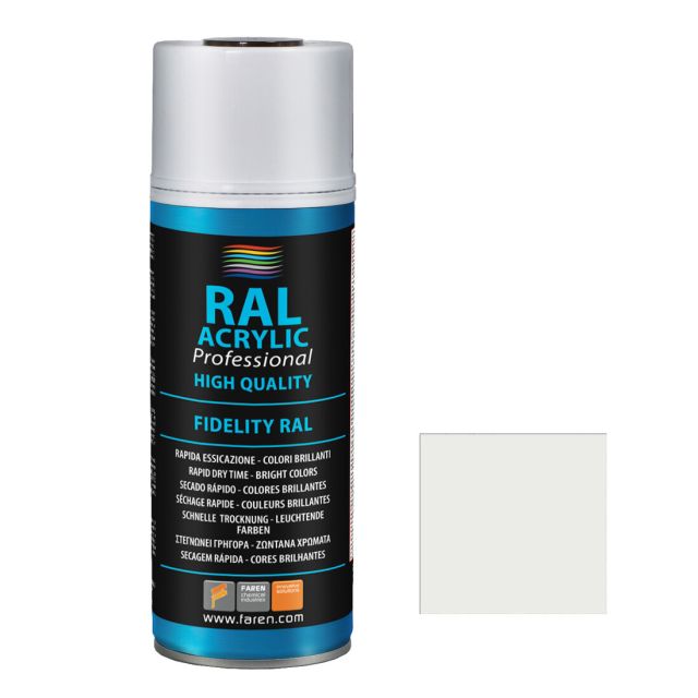 Spray de pintura blanco señales RAL 9003 400 ml. (Faren 8VN400)