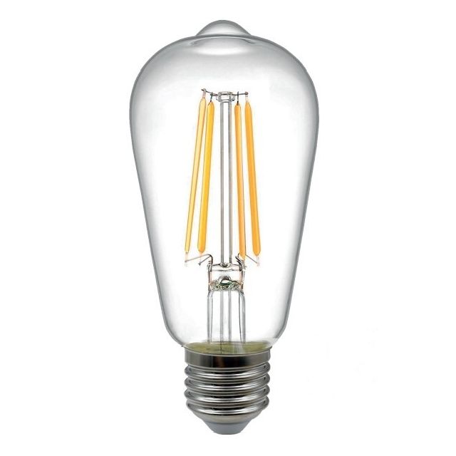 Lámpara pera fil LED Clara E27 12W 1600Lm 144x64mm. (B&B 121170)