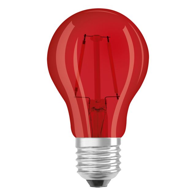Lámpara standard cristal Led Retrofit roja 1,6W (Osram 4058075816053)