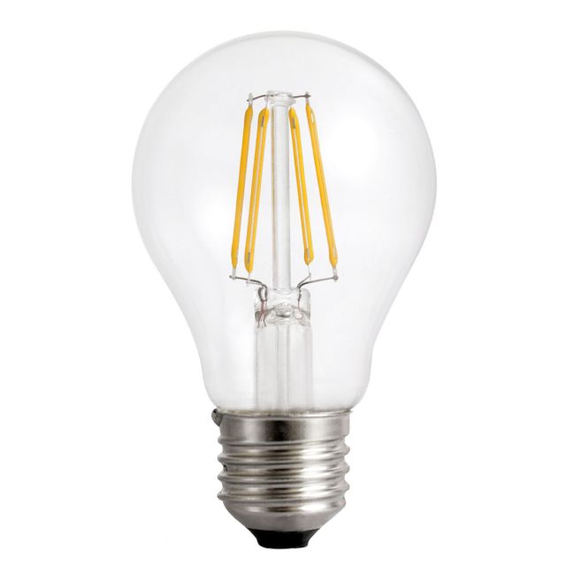 Lámpara estandard Led cristal E27 3,8W 3000K 806Lm clase energética A con 5 años de garantía (Spectrum WOJ+14639)