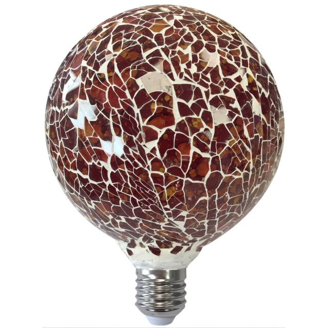 Lámpara Led modelo Tiffany con cristal 4W naranja G125 (F-Bright 2601966-NA)