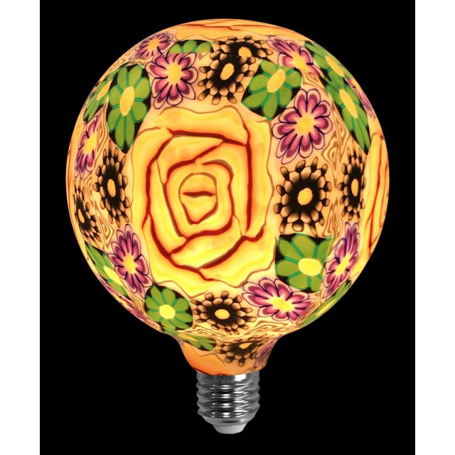 Lámpara flor naranja de silicona 4W G125 (F-Bright 2601292)