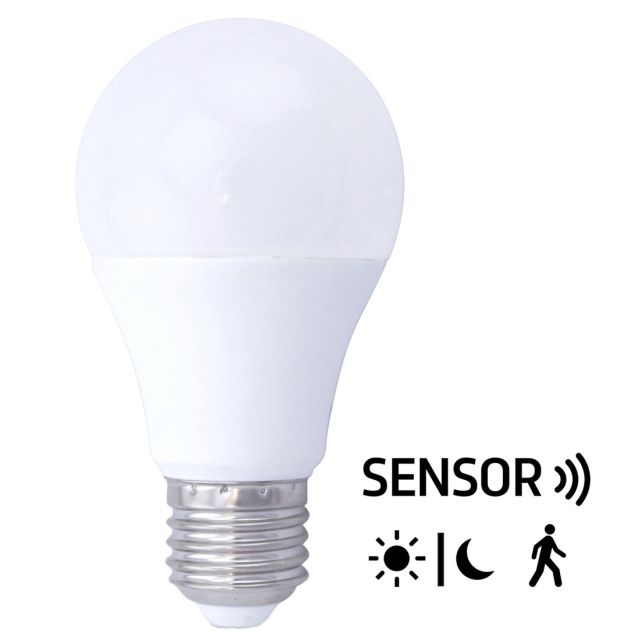 Lámpara Led standard con sensor por microondas 9W 6000°K 806Lm (GSC 200680005)